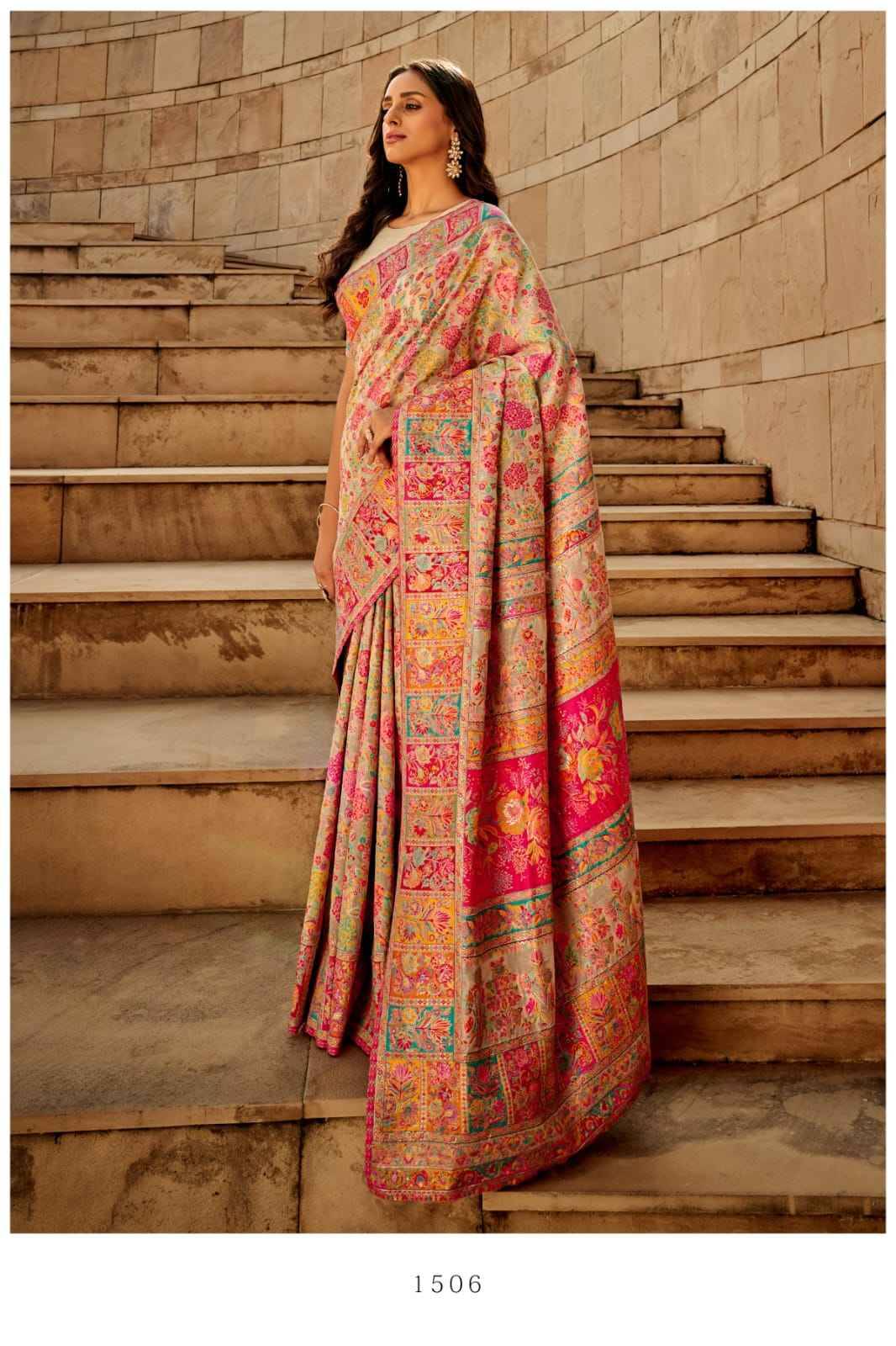 1500 kashmiri By Rajtex 1501 to 1506 Series Indian Traditional Wear Collection Beautiful Stylish Fancy Colorful Party Wear & Occasional Wear Modal kashmiri Sarees At Wholesale Price